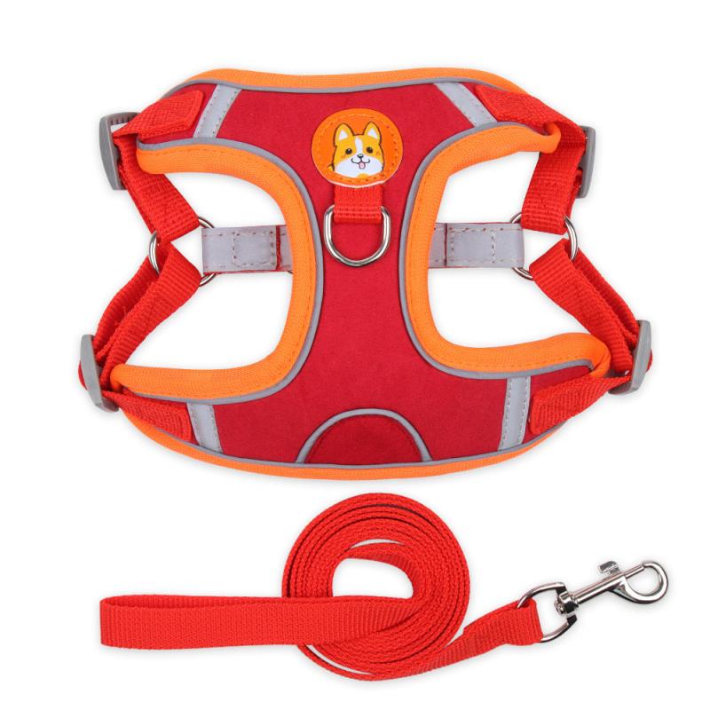 Reflective Dog Vest & Leash Set for Safe Outdoor Walking