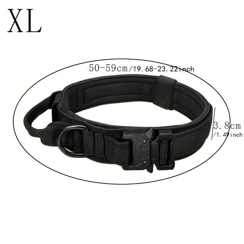 Adjustable Dog Collar With Handle For Training