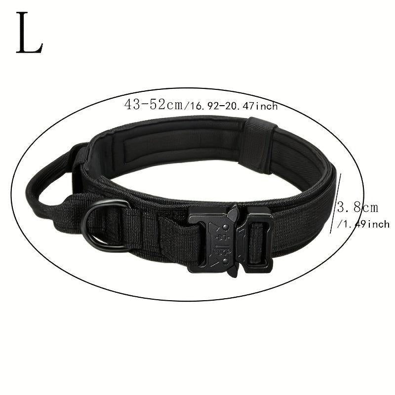 Adjustable Dog Collar With Handle For Training