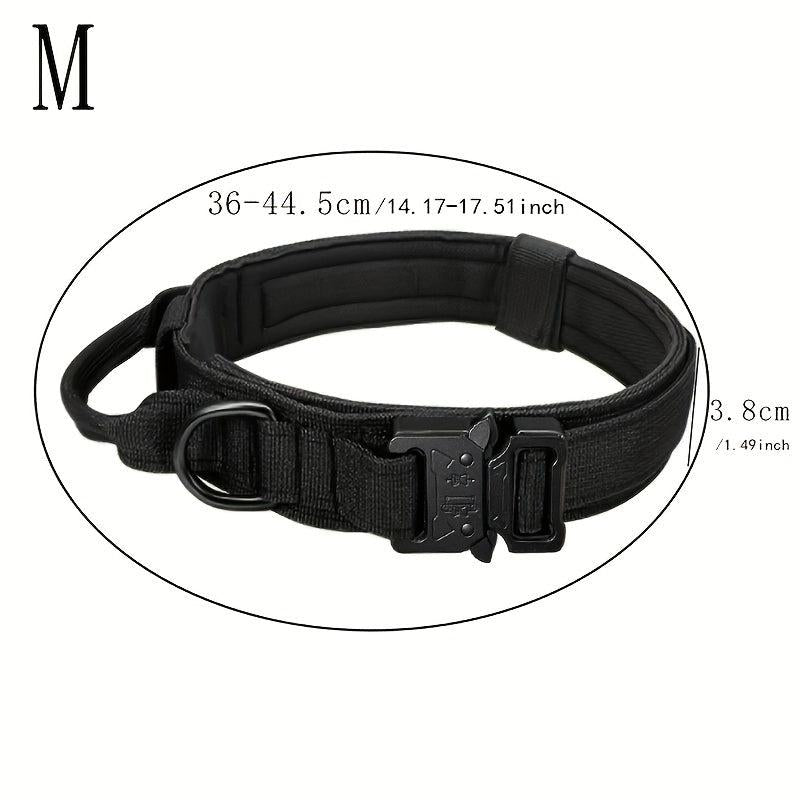 Adjustable Dog Collar With Handle For Training