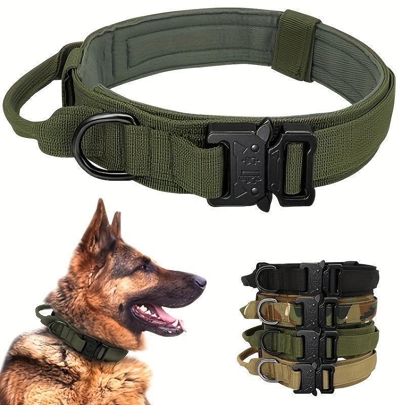 Adjustable Dog Collar With Handle For Training