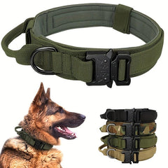 Adjustable Dog Collar With Handle For Training