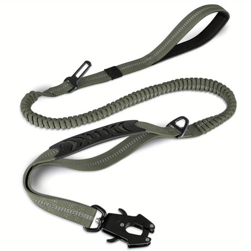 Reflective Bungee Dog Leash with 2 Mode Handles