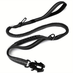 Reflective Bungee Dog Leash with 2 Mode Handles