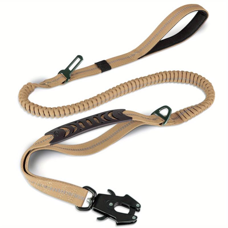 Reflective Bungee Dog Leash with 2 Mode Handles