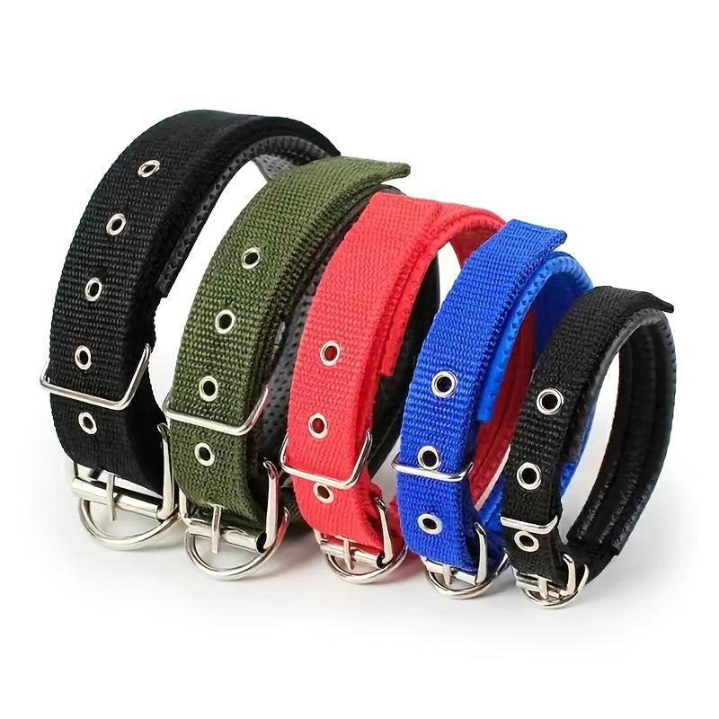Adjustable Nylon Dog Collar Soft Durable Puppy Collars for Small Medium Large