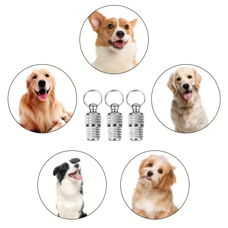 Personalized Brass Dog Tag with Address and Name Label