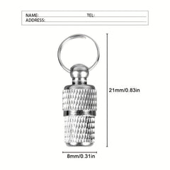 Personalized Brass Dog Tag with Address and Name Label