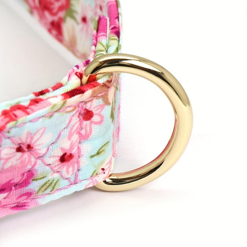 Custom Flower Printed Collar for Medium & Large Dogs