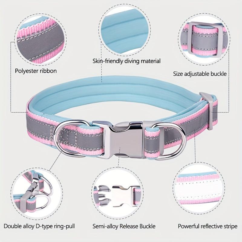 Adjustable Reflective Dog Collar Wear-resistant Pet Collar