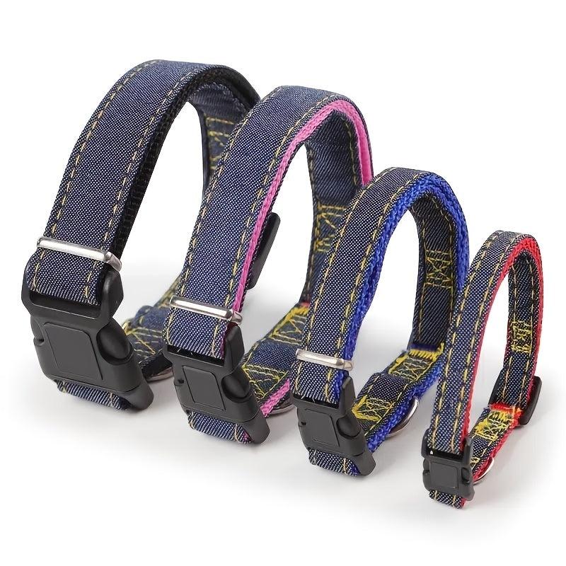 Denim Cat Collars - Stylish Pet Supplies
