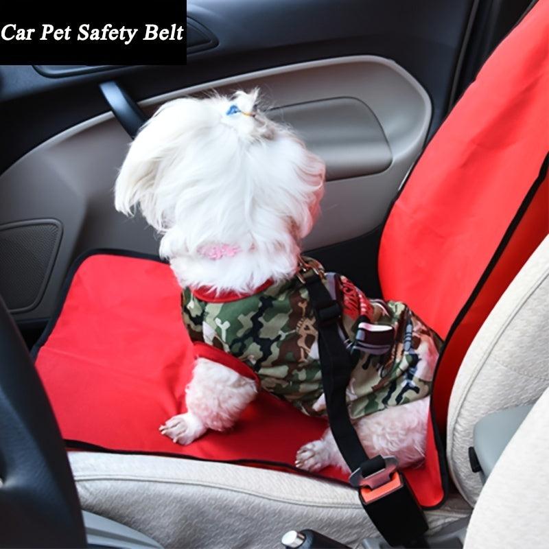 Adjustable Vehicle Safety Seatbelt for Pets - Car Dog Cat Harness