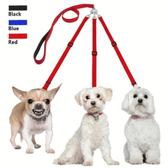 3 in 1 Nylon Dog Leash with Padded Handle for Outdoor Walking