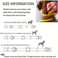 Adjustable Flower Pattern Dog Collar for Small Medium Large Dogs