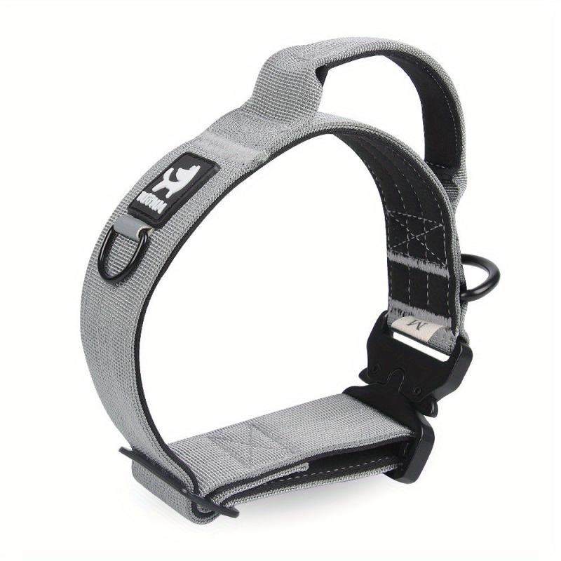 Adjustable Tactical Dog Collar for Medium/Large Dogs