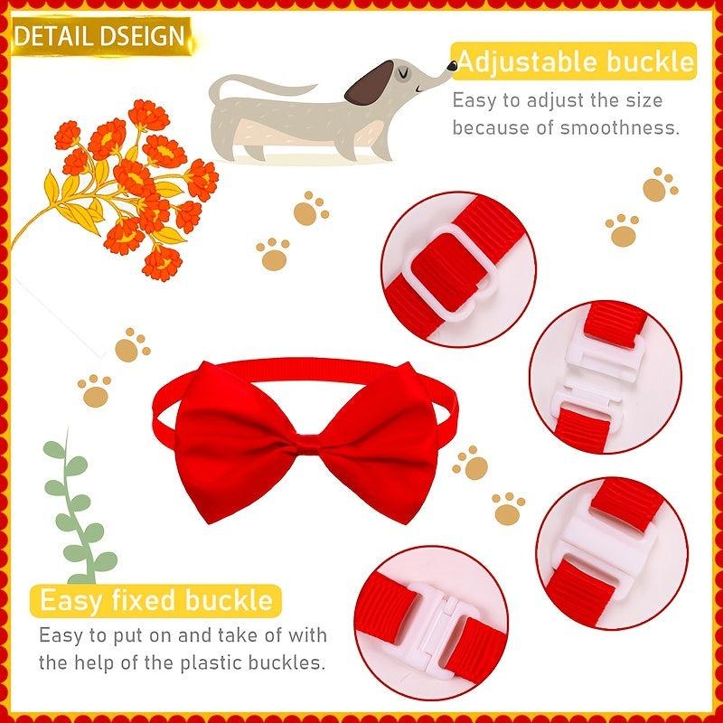 Adjustable Candy Bow Tie Collar for Pets