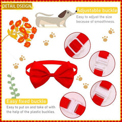 Adjustable Candy Bow Tie Collar for Pets