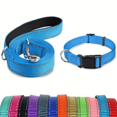 Reflective Dog Leash & Collar Set for Safety & Visibility
