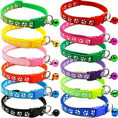 12Pcs Soft Puppy Whelping Collars With Bells Adjustable Reusable Dog Collar