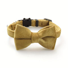 Adjustable Pet Collar with Bell and Bow Tie for Cats and Puppies
