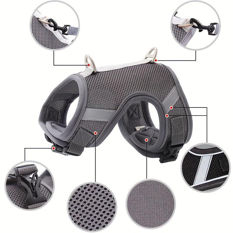 Breathable Mesh Dog Chest Strap for Walking Dogs