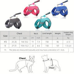 Breathable Mesh Dog Chest Strap for Walking Dogs