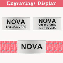 Stylish Reflective Cat Collar with Bell