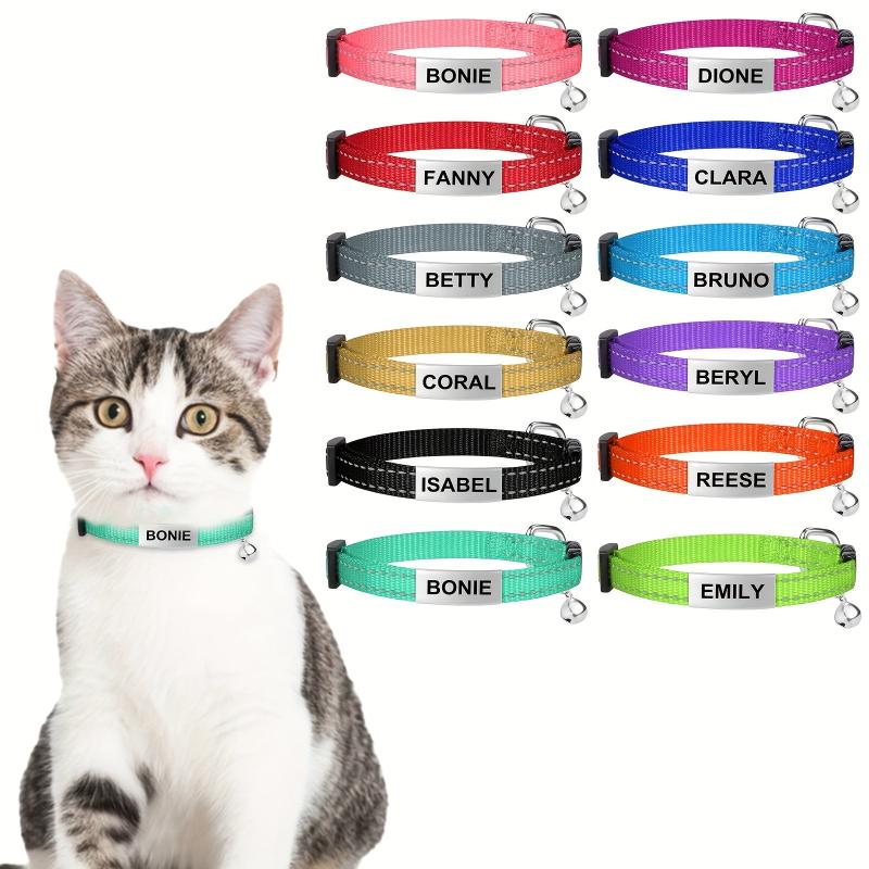 Stylish Reflective Cat Collar with Bell