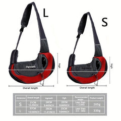 Breathable Dog Sling Carrier Portable Travel Pet Sling Shoulder Bag