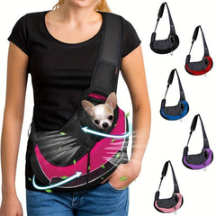 Breathable Dog Sling Carrier Portable Travel Pet Sling Shoulder Bag