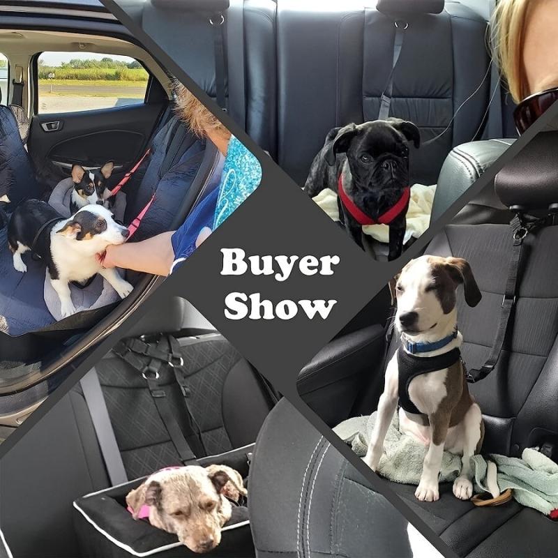 Adjustable Dog Harness Car Safety Rope Pet Seat Belt Traction Rope