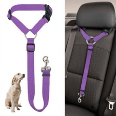 Adjustable Pet Car Seat Belt and Harness for Safe Travels | Dog Harness Collar