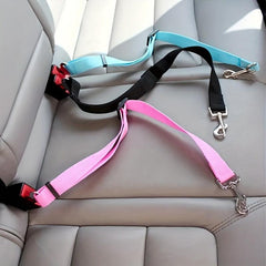 Retractable Pet Seat Belt for Car Adjustable Dog & Cat Safety Harness