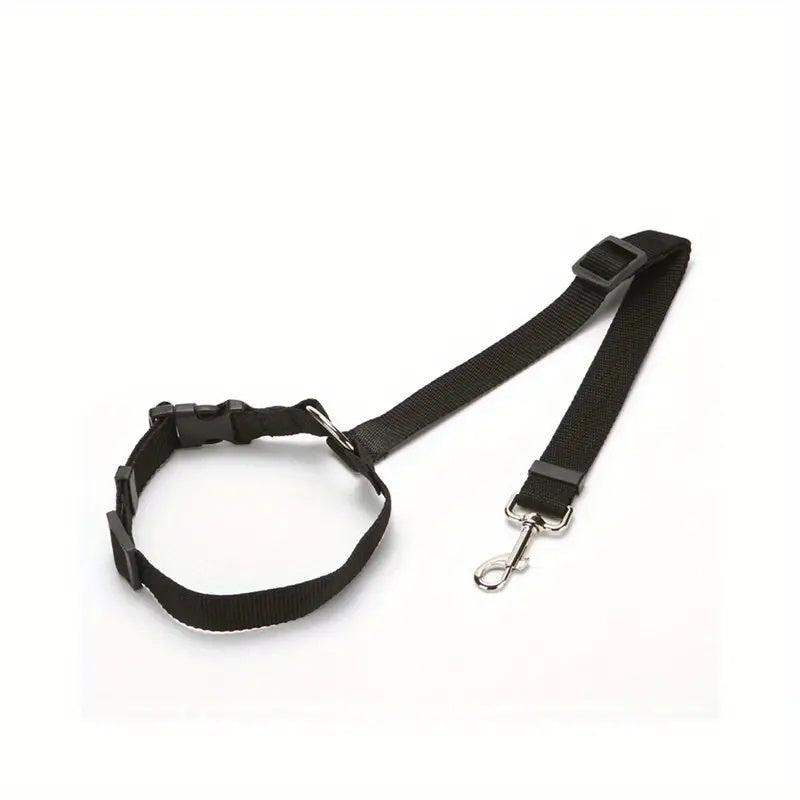 2 In 1 Pet Car Seat Belt Nylon Lead Leash Backseat Safety Belt Adjustable