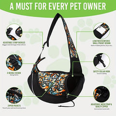 Hands-Free Adjustable Dog Carrier Bag for Small & Medium Pets