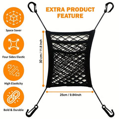 Car Divider For Dogs - Safe Driving Pet Barrier With Coarse Mesh Net