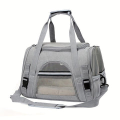 Portable Pet Carrier Bag with Plush Mat for Small Dogs and Cats