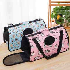 Cat Backpack Pet Cat Bag Oxford Cloth Cat Travel Bag Small Dog Carrier