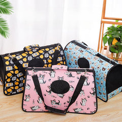 Cat Backpack Pet Cat Bag Oxford Cloth Cat Travel Bag Small Dog Carrier