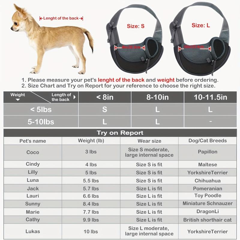 Breathable Reflective Pet Sling Carrier Cat Bag Comfortable Outgoing Sling Bag