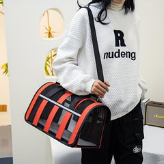 Portable Mesh Pet Carrier Bag for Traveling