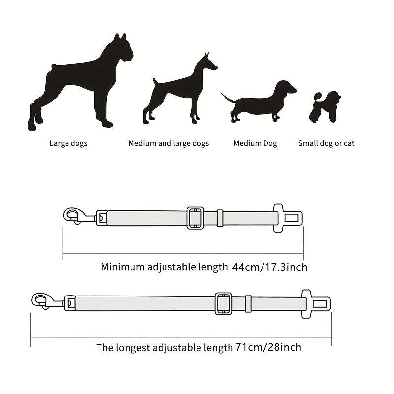 Dog Seat Belt Pet Car Seat Belt Car Safety Buckle Adjustable