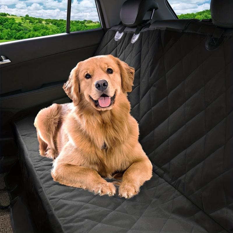 Dog Car Mat Rear Seat Protector Easy Install 600D Oxford Cloth Wear Resistant