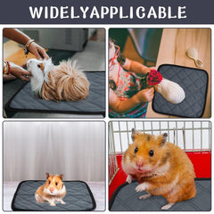 4pcs Guinea Pig Fleece Bedding Reusable Washable Pee Pad