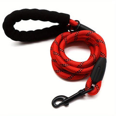 Reflective Dog Leash with Foam Handle - Safe Training & Walking