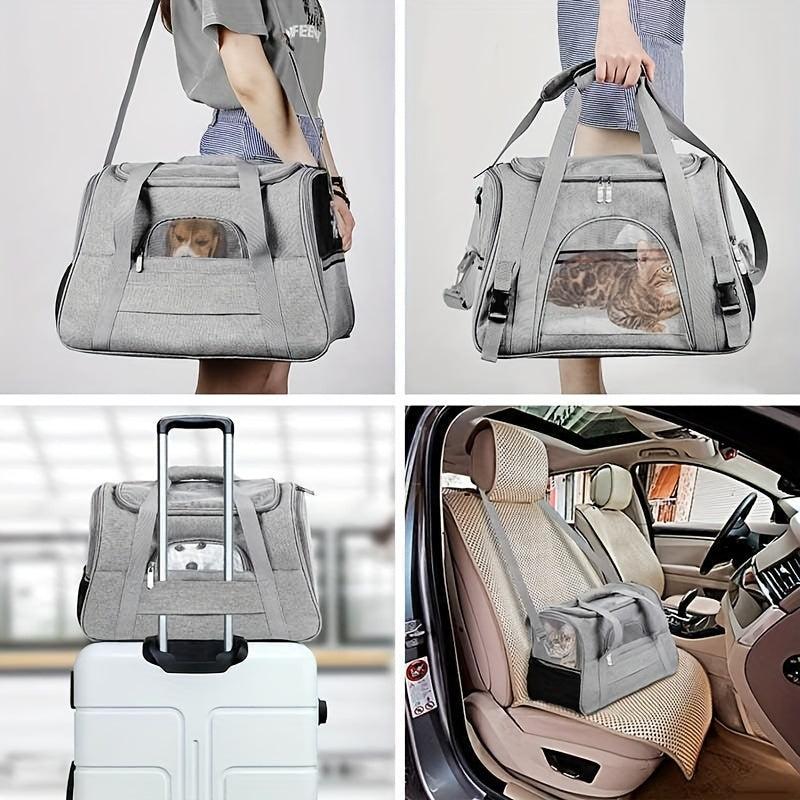 Large Capacity Soft Pet Carriers Portable Breathable Foldable Bag Cat Dog
