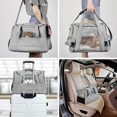 Large Capacity Soft Pet Carriers Portable Breathable Foldable Bag Cat Dog