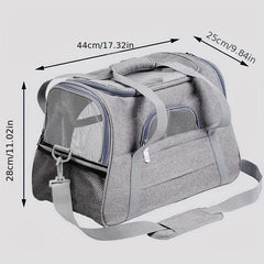 Large Capacity Soft Pet Carriers Portable Breathable Foldable Bag Cat Dog