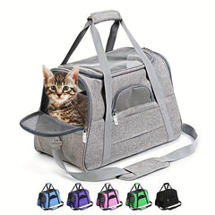 Large Capacity Soft Pet Carriers Portable Breathable Foldable Bag Cat Dog