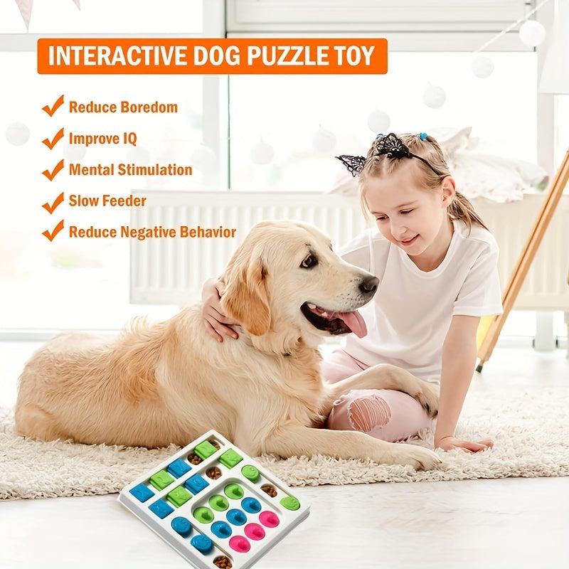 Interactive Puzzle Toy Slow Feeder for Dogs & Cats Anxiety Relief & Fun Mealtime